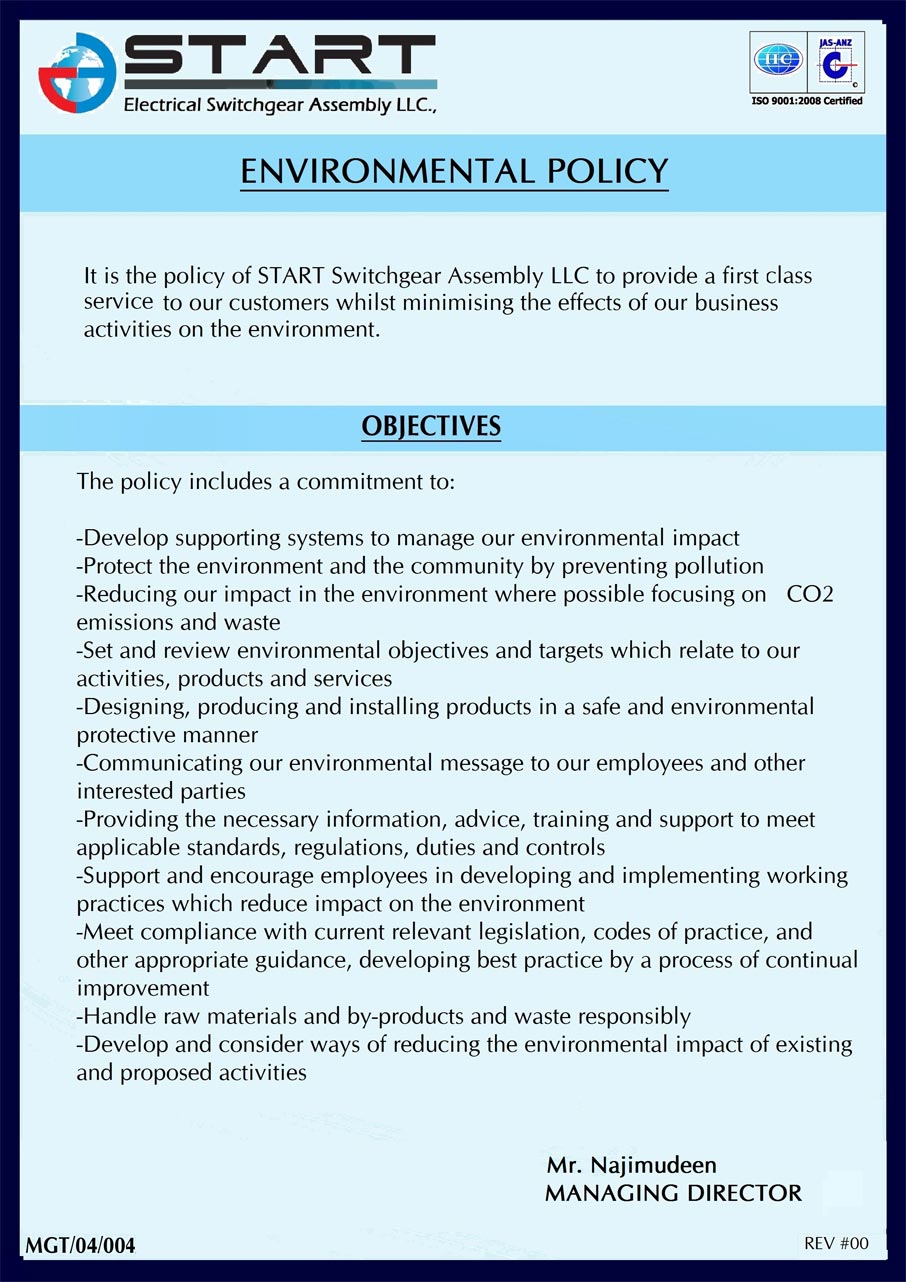 Environmental Policy